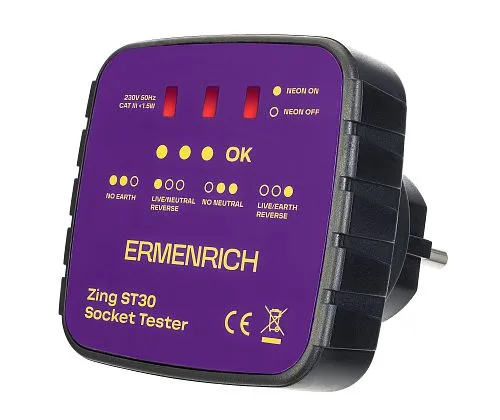 image Ermenrich Zing ST30 Socket Tester, image 1