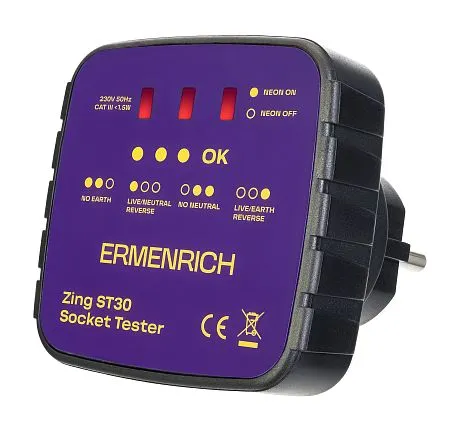 image Ermenrich Zing ST30 Socket Tester