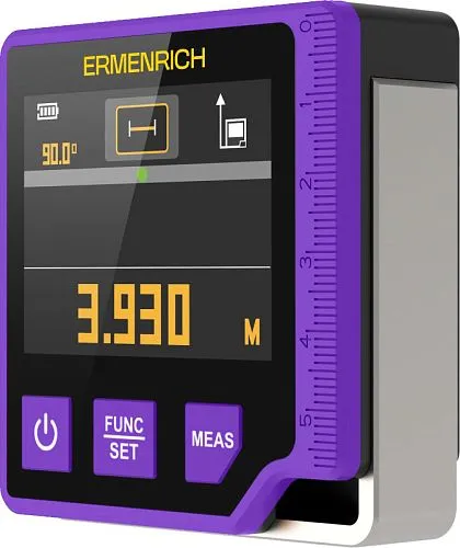 photograph Ermenrich Verk LQ60 3-in-1 Digital Level with Laser Meter, image 1