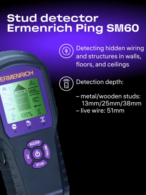 photo Ermenrich Ping SM60 Stud Detector, image 8