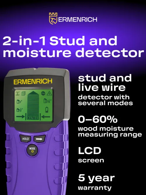photograph Ermenrich Ping TM100 2-in-1 Stud and Moisture Detector, image 8