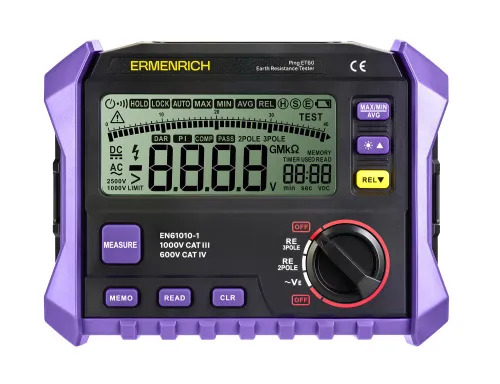 photo Ermenrich Ping ET60 Earth Resistance Tester, image 3