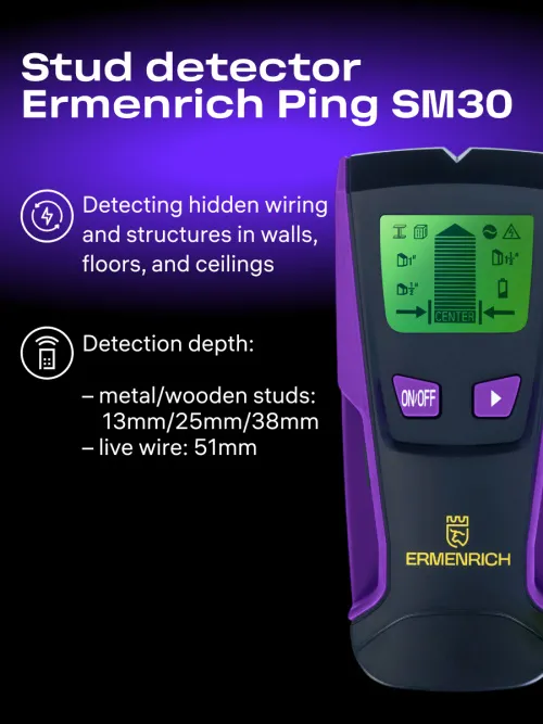 image Ermenrich Ping SM30 Stud Detector, image 7