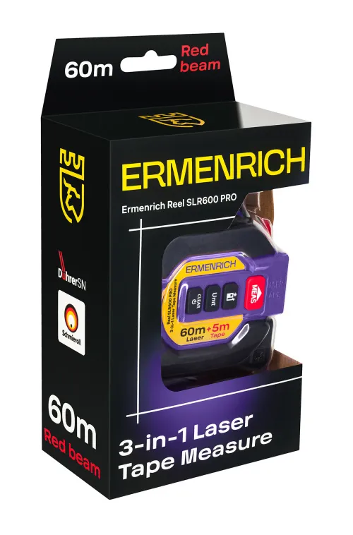 photograph Ermenrich Reel SLR600 PRO 3-in-1 Laser Tape Measure, image 8