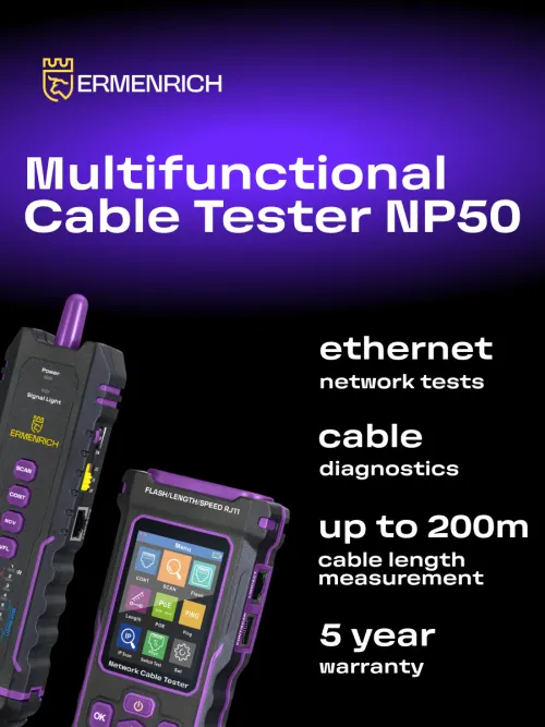 picture Ermenrich NetGeeks NP50 Multifunctional Cable Tester, image 14
