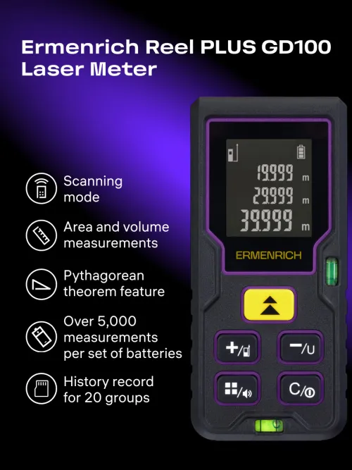 image Ermenrich Reel PLUS GD100 Laser Meter, image 9