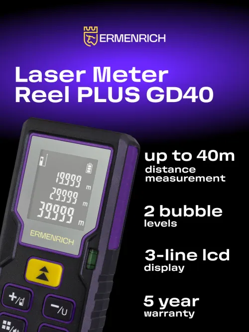 photograph Ermenrich Reel PLUS GD40 Laser Meter, image 8