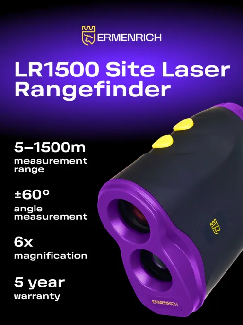 photograph Ermenrich LR1500 Site Laser Rangefinder, black, image 12