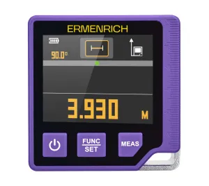 photograph Ermenrich Verk LQ60 3-in-1 Digital Level with Laser Meter