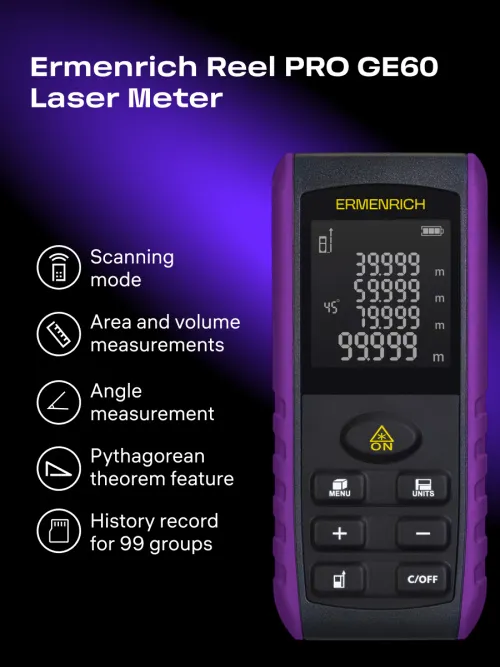 image Ermenrich Reel PRO GE60 Laser Meter, image 9