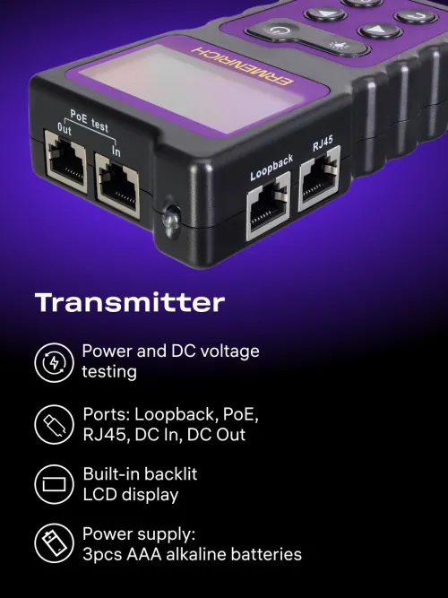 photo Ermenrich NetGeeks NP25 PoE Tester, image 14