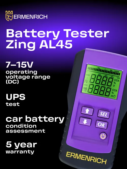 photo Ermenrich Zing AL45 Battery Tester, image 7