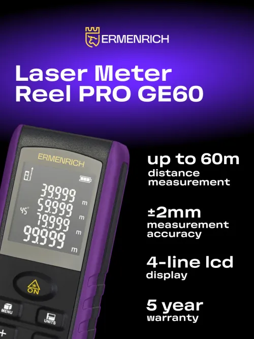 image Ermenrich Reel PRO GE60 Laser Meter, image 8