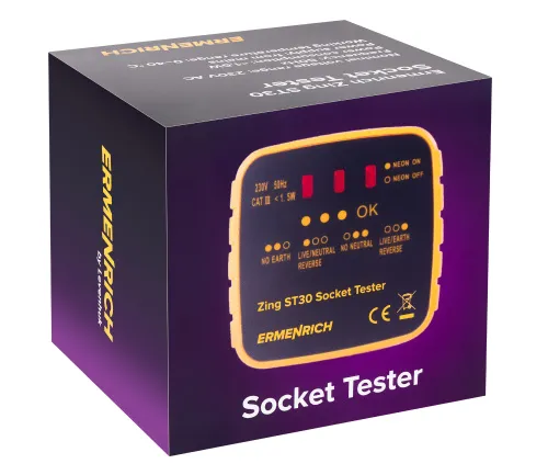 image Ermenrich Zing ST30 Socket Tester, image 5