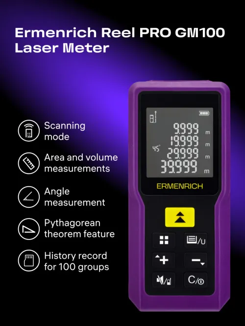 picture Ermenrich Reel PRO GM100 Laser Meter, image 9