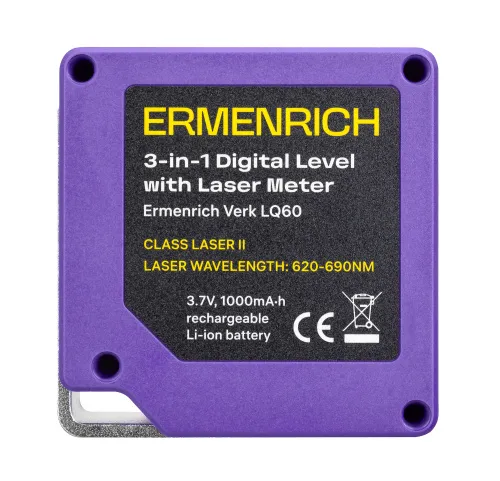 photograph Ermenrich Verk LQ60 3-in-1 Digital Level with Laser Meter, image 8