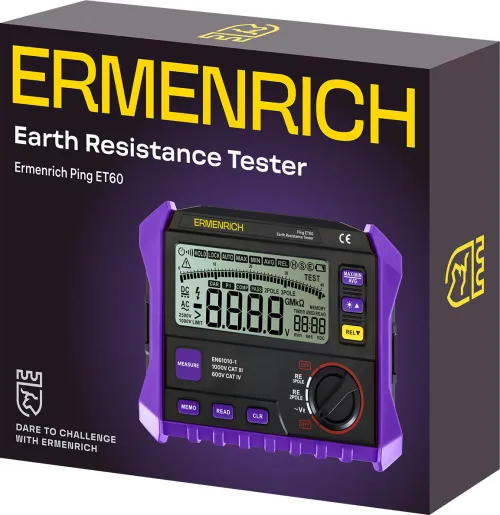 photo Ermenrich Ping ET60 Earth Resistance Tester, image 2