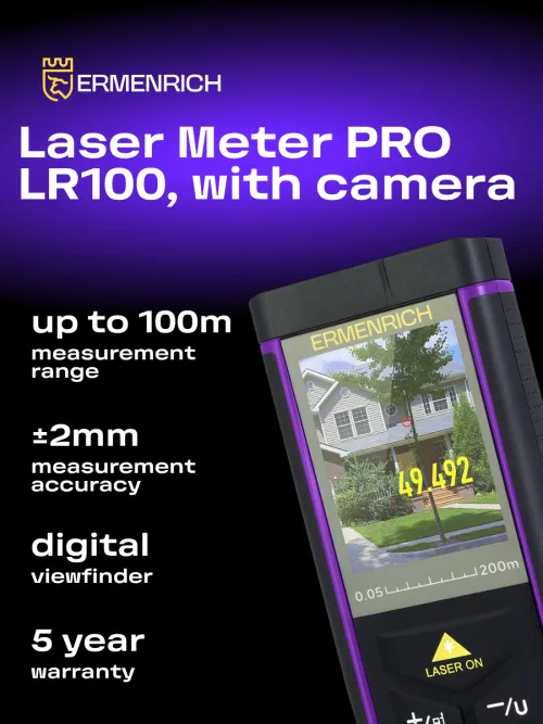 photograph Ermenrich PRO LR100 Laser Meter, with camera, image 9