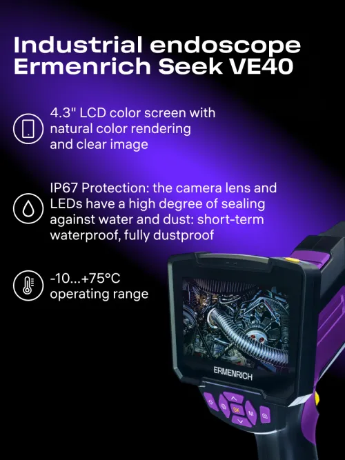 photograph Ermenrich Seek VE40 Industrial Endoscope, image 18