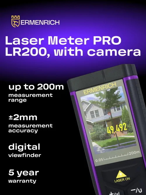 photo Ermenrich PRO LR200 Laser Meter, with camera, image 9