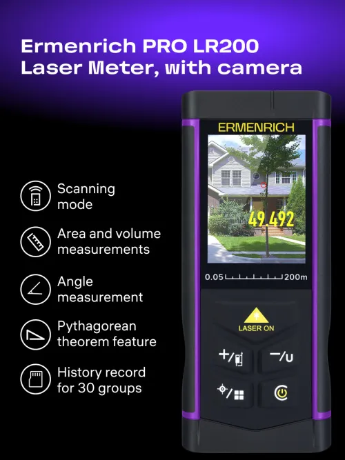 photo Ermenrich PRO LR200 Laser Meter, with camera, image 10