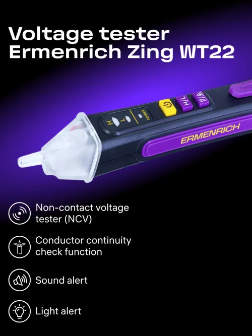image Ermenrich Zing WT22 Voltage Tester, image 7