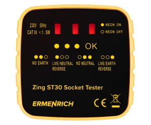 image Ermenrich Zing ST30 Socket Tester
